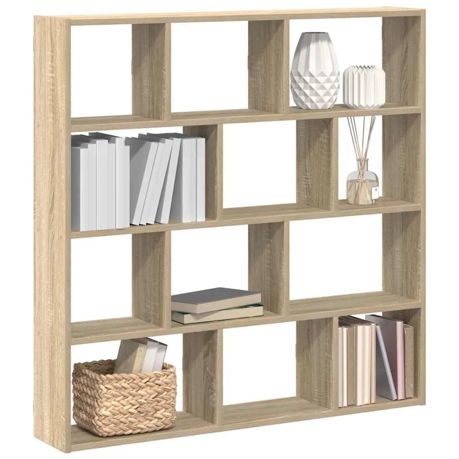 vidaXL Würfelregal 12 Fächer Sonoma-Eiche Holzwerkstoff 860006_2