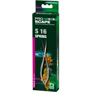 JBL ProScape Tools S Spring 16cm Federschere für Aquariumpflanzen im grünen Karton.