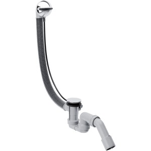 Hansgrohe Flexaplus Ab- und Überlaufgarnitur Komplettset für Normalwannen, Chrom.