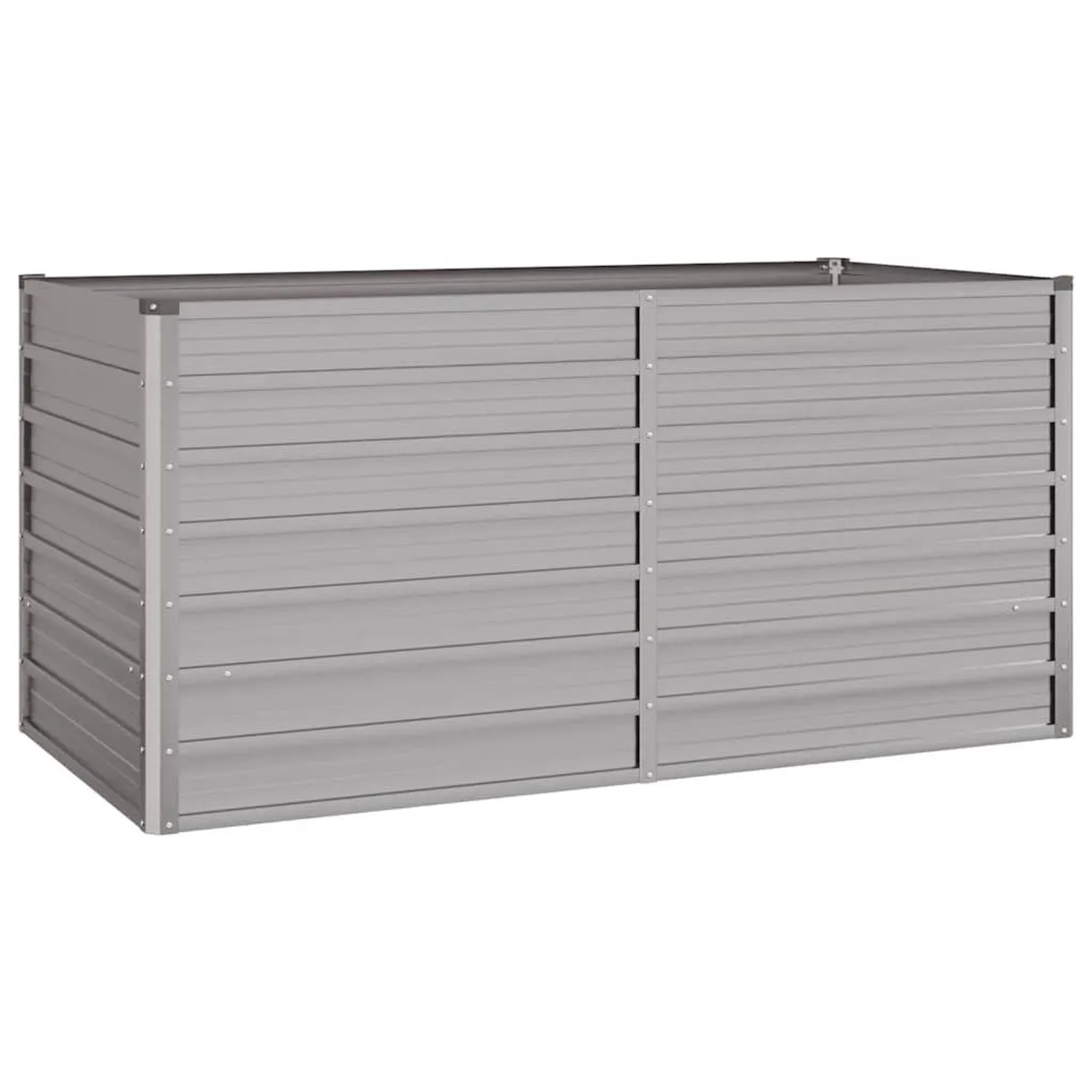 DELUKE Hochbeet aus Cortenstahl, 160x80x77cm, Metall Pflanzenbeet für Garten und Balkon.