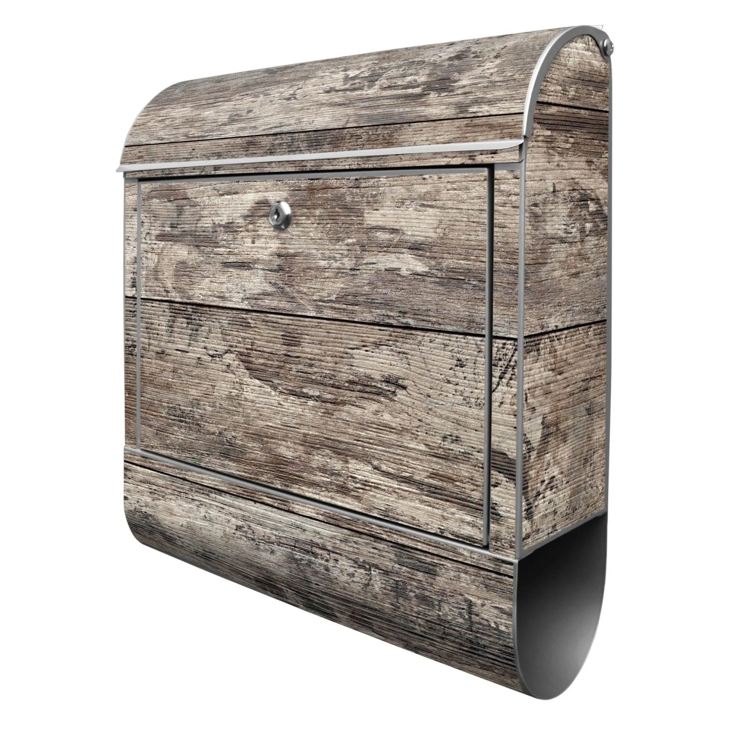 Banjado Design Briefkasten Silber Pulverbeschichtet 39x47x14cm 2 Schlüssel günstig online kaufen