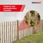 HOLLMAX Edelstahl Rollenverbinder für Staketenzaun, verbindet Drähte 3-6mm. Robust & witterungsbeständig.