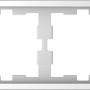 Merten Abdeckrahmen D-Life, 4-fach, lotosweiß, für Schalter und Steckdosen.