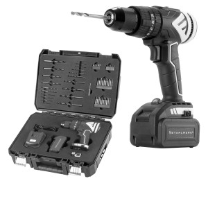 STAHLWERK Akku-Schlagbohrschrauber ASB-20 ST Brushless mit Akku und Zubehör im Koffer.