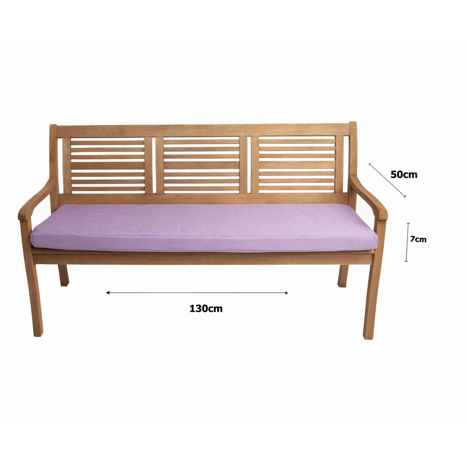 Setgarden Medio Kissen Outdoor Gartenbank Kissen 130x50x7cm Kissen Für 2-Sitzer Bänke 1tlg Purple_3