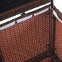 Proregal Poly-Rattan Kissenbox HxBxT 51x100x50cm Premium Braun 170L Gartentruhe Auflagenbox Truhe_6