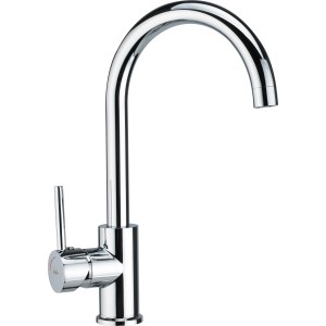 baliv Küchenarmatur KI-1830 Chrom, Einhebelmischer mit hohem, schwenkbarem Auslauf.