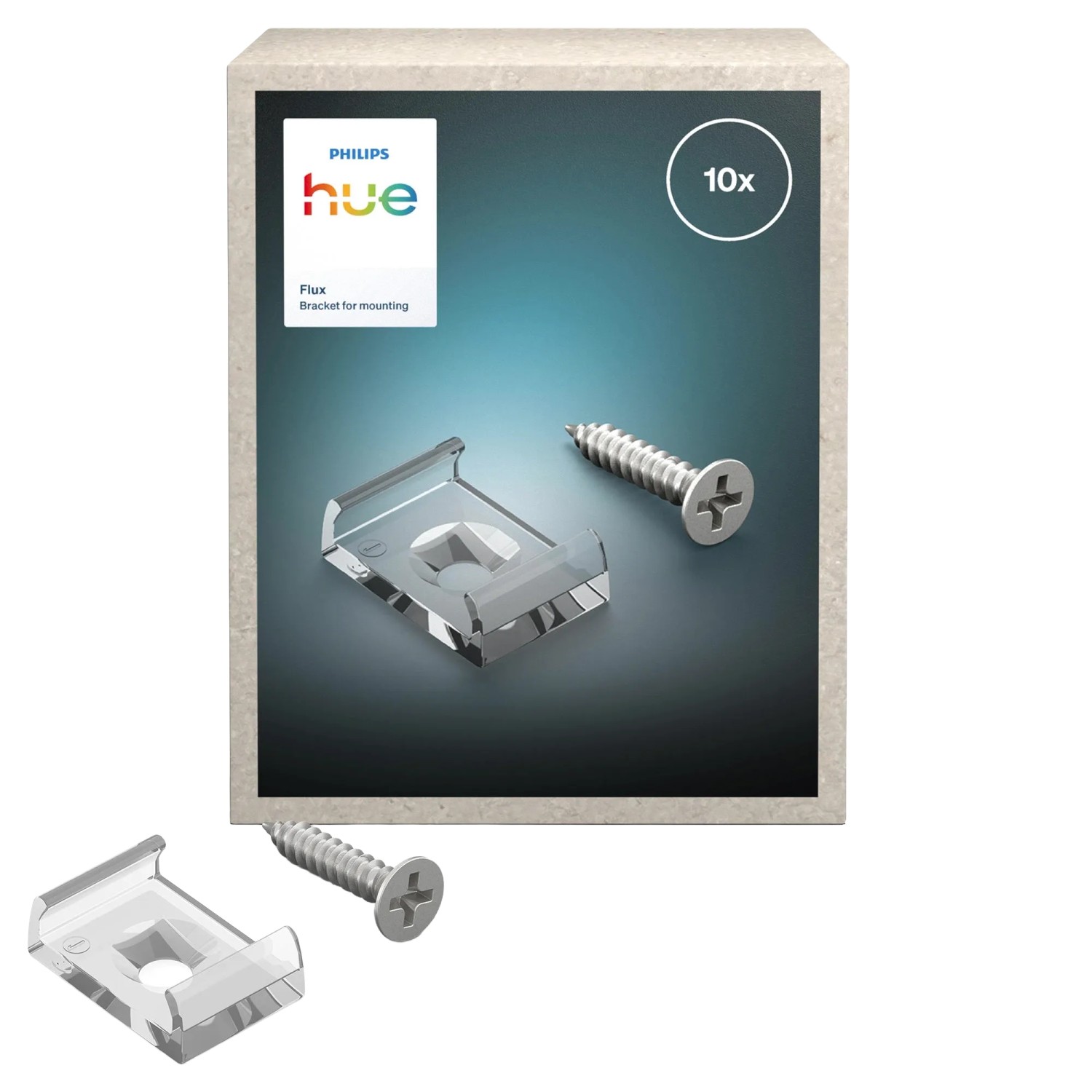 Philips Hue Befestigungsclip Flux für LED-Streifen 10 Stück