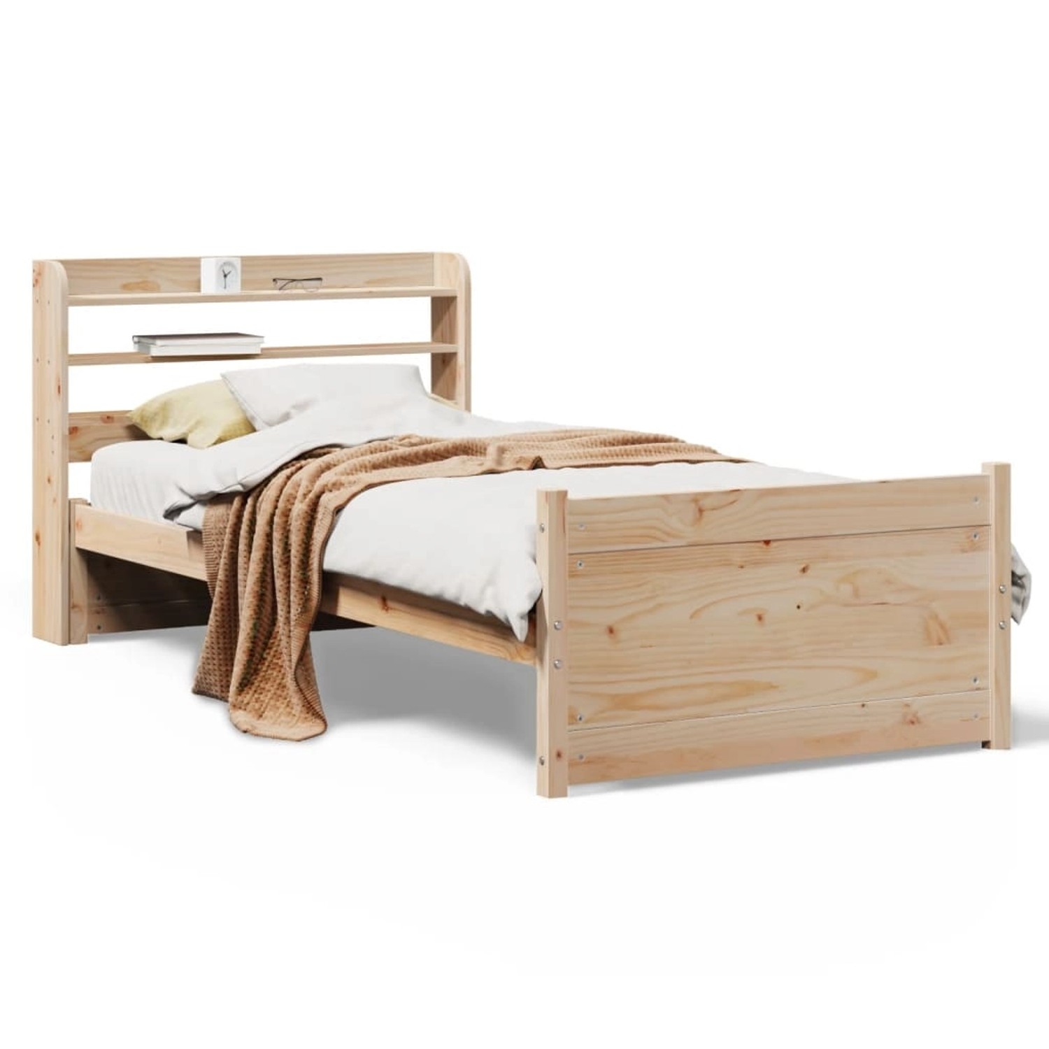 vidaXL Bettgestell mit Kopfteil ohne Matratze 90x190 cm 3306748 günstig online kaufen