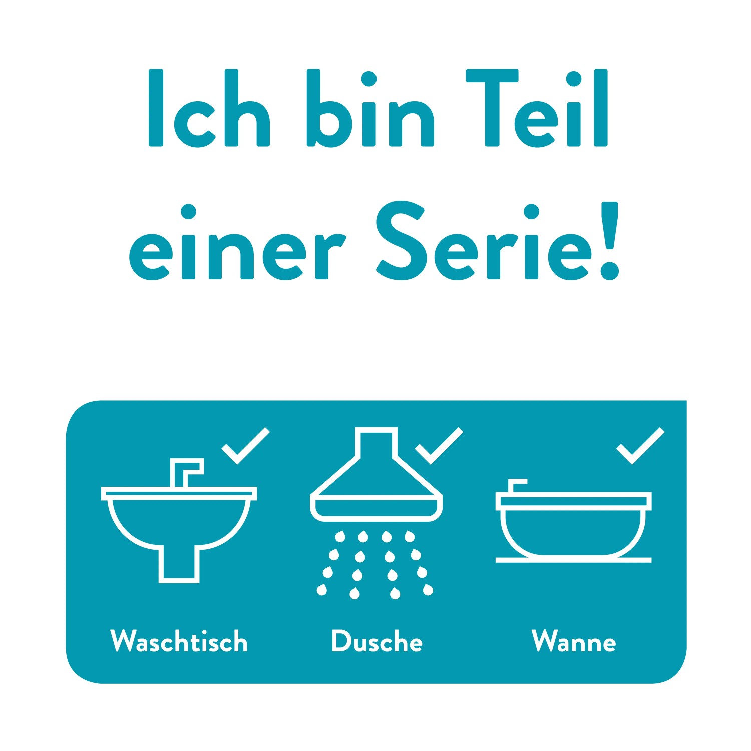 Symbolbild: baliv Serie für Waschtisch, Dusche und Wanne.