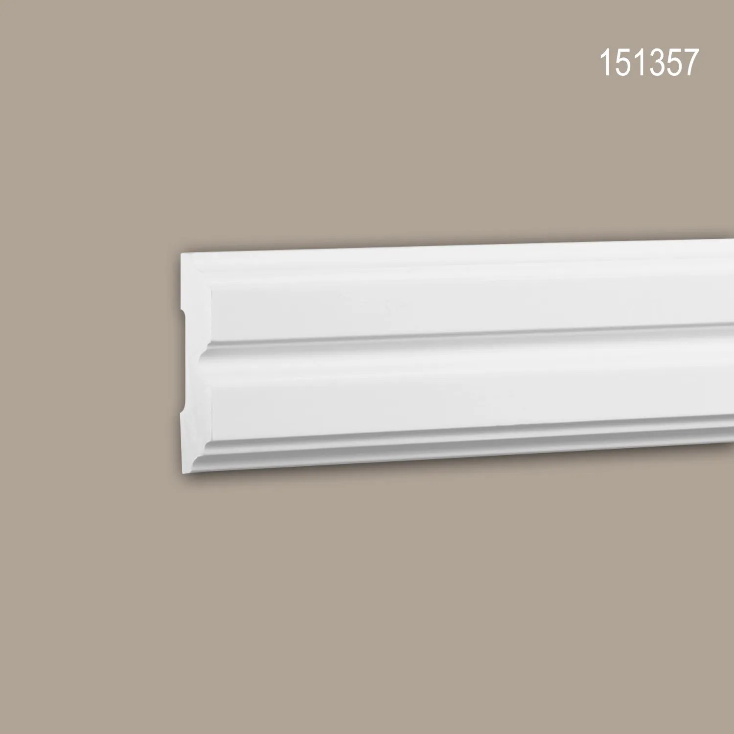 PROFHOME 151357 Wand- und Friesleiste Stuckleiste Zierleiste Friesleiste 2 m 200 cm x 1,2 cm x 4,8 cm Weiß