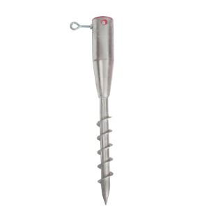 TRUTZHOLM Bodenhülse, verzinkt, zum Einschrauben, für Pfosten von 25-64mm Durchmesser.