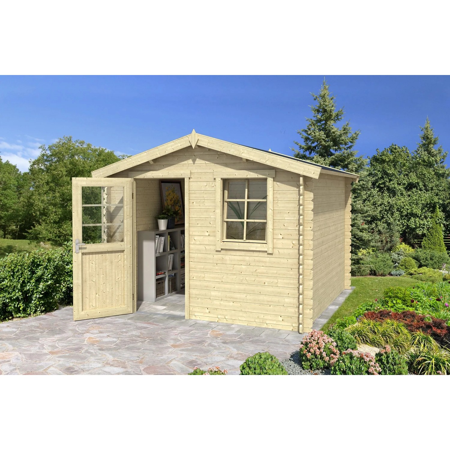 Lasita Gartenhaus Nina 230 Natur/Unbehandelt 275 cm x 230 cm