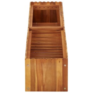 vidaXL Hochbeet aus Akazienholz, 150x30x25cm, ideal für Garten oder Terrasse.