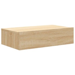 TV-Schrank Sonoma-Eiche mit LED, 60x35x15,5 cm, für Wohnwand.
