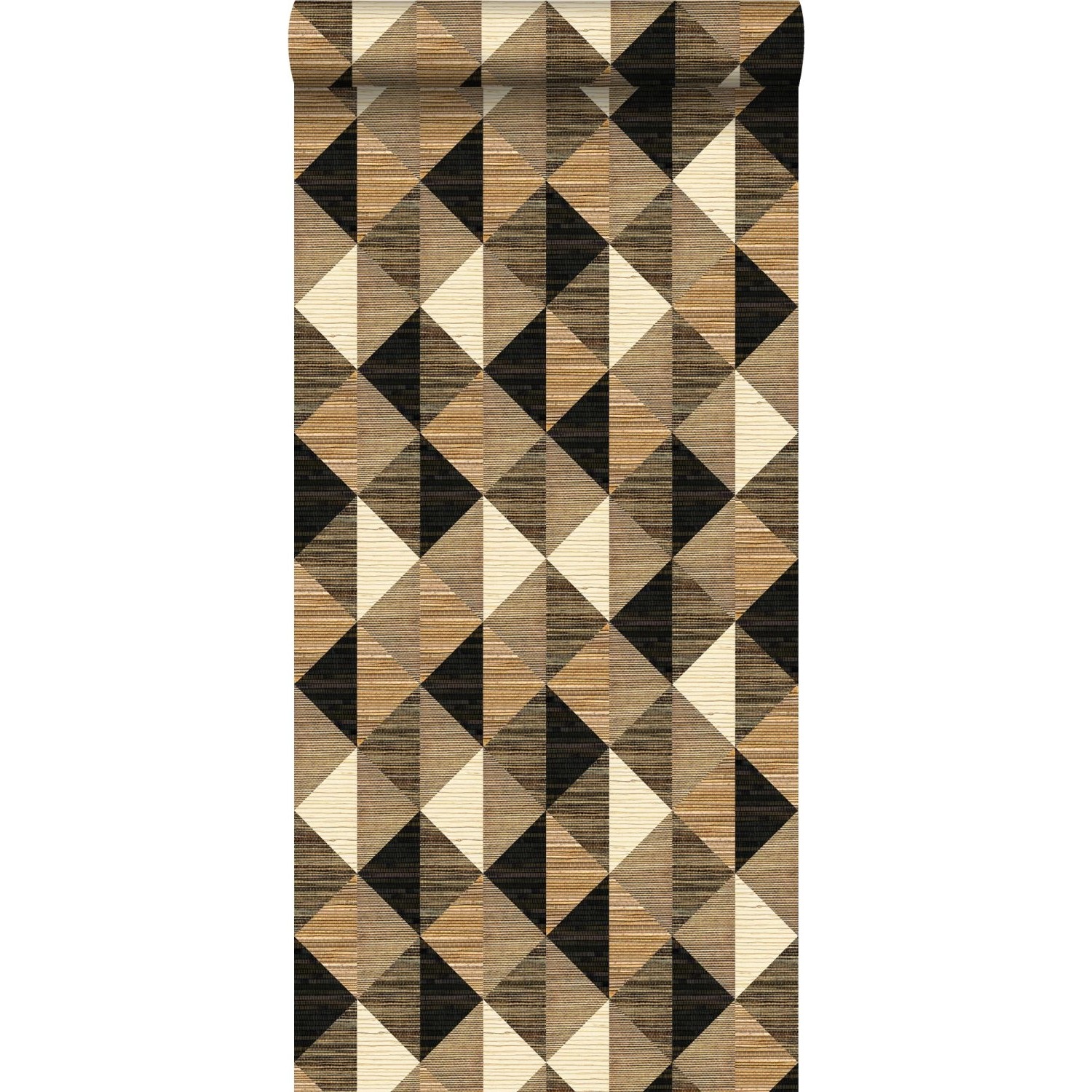 Origin Wallcoverings XXL-Vliestapete 3D Grasmuster Schwarz Braun und Beige günstig online kaufen