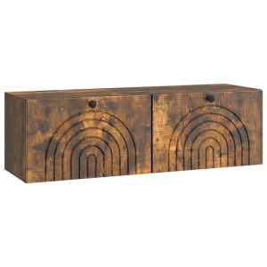 vidaXL Wandmontierter TV-Schrank Geräucherte Eiche 98 x 31 x 30 cm 898220