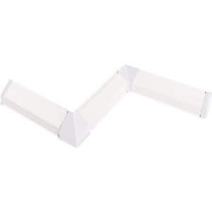 Kaindl Zubehörset für Wandabschlussleiste, weiß, 5-teilig, für Arbeitsplatten.