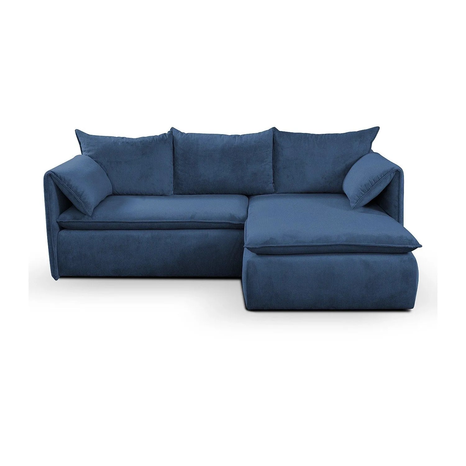 Vente-unique Schlafsofa Teodora Marineblau 230 cm