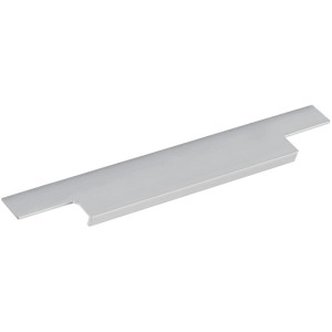 Furnipart Griffleiste Trim 195mm, Aluminium Edelstahl-Effekt, zum Einnuten für Schränke.