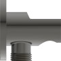 Ideal Standard Brausehalter Idealrain Atelier, rund, Magnetic Grey.