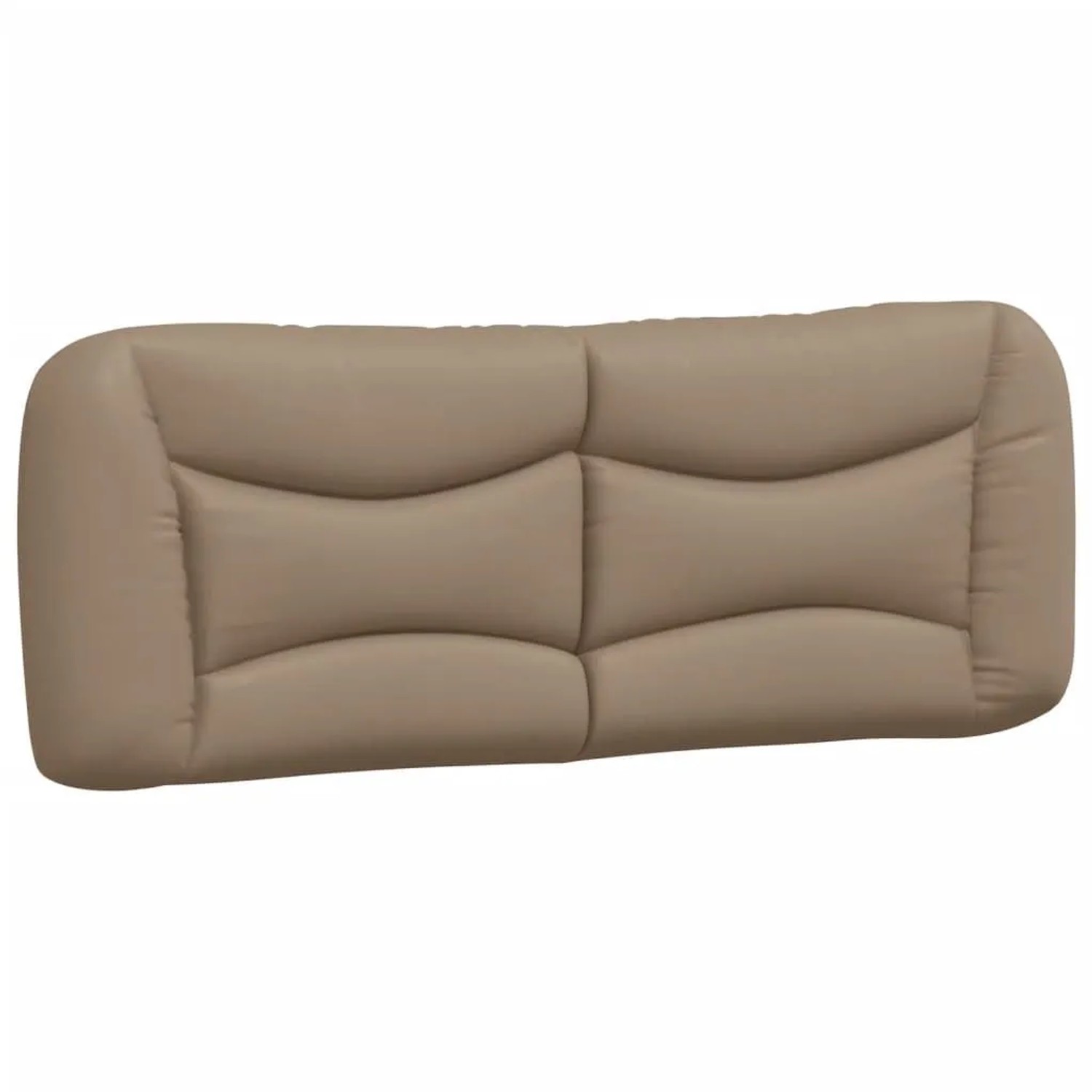 vidaXL Kopfteil-Kissen Hvar Cappuccino-Braun 140 cm Kunstleder 374587