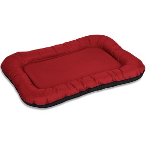 Rotes Knuffelwuff Hundebett Lucky XXXL, wasserfest für In- und Outdoor, 140x105cm.