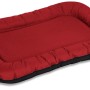 Rotes Knuffelwuff Hundebett Lucky XXXL, wasserfest für In- und Outdoor, 140x105cm.