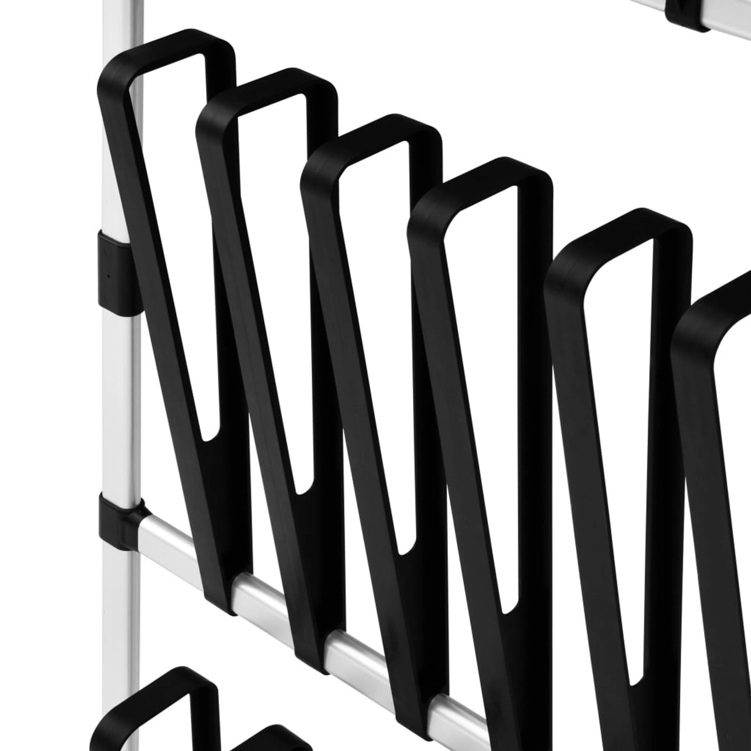 vidaXL Teleskop-Stiefelregal mit Stangen Aluminium 321110_6