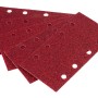 LUX Schleifstreifen K40, 93x185mm, für Holz und Metall, 5 Stück, Zubehör für Mausschleifer.