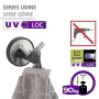 WENKO Wandhaken Duo Udine UV-Loc®, Handtuchhalter aus Edelstahl, Montage ohne Bohren.