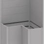 Biohort Sichtschutz Belvedere L-Form, 2 Stück, silber-metallic, für Hochbeete.