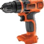 Black+Decker Akku-Bohrschrauber BDCDD18N Solo, 18V, orange/schwarz.