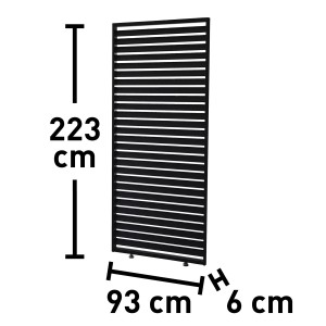 Sichtschutzpaneel für Pergola Carinda Alu Anthrazit 223 cm x 93 cm x 6 cm