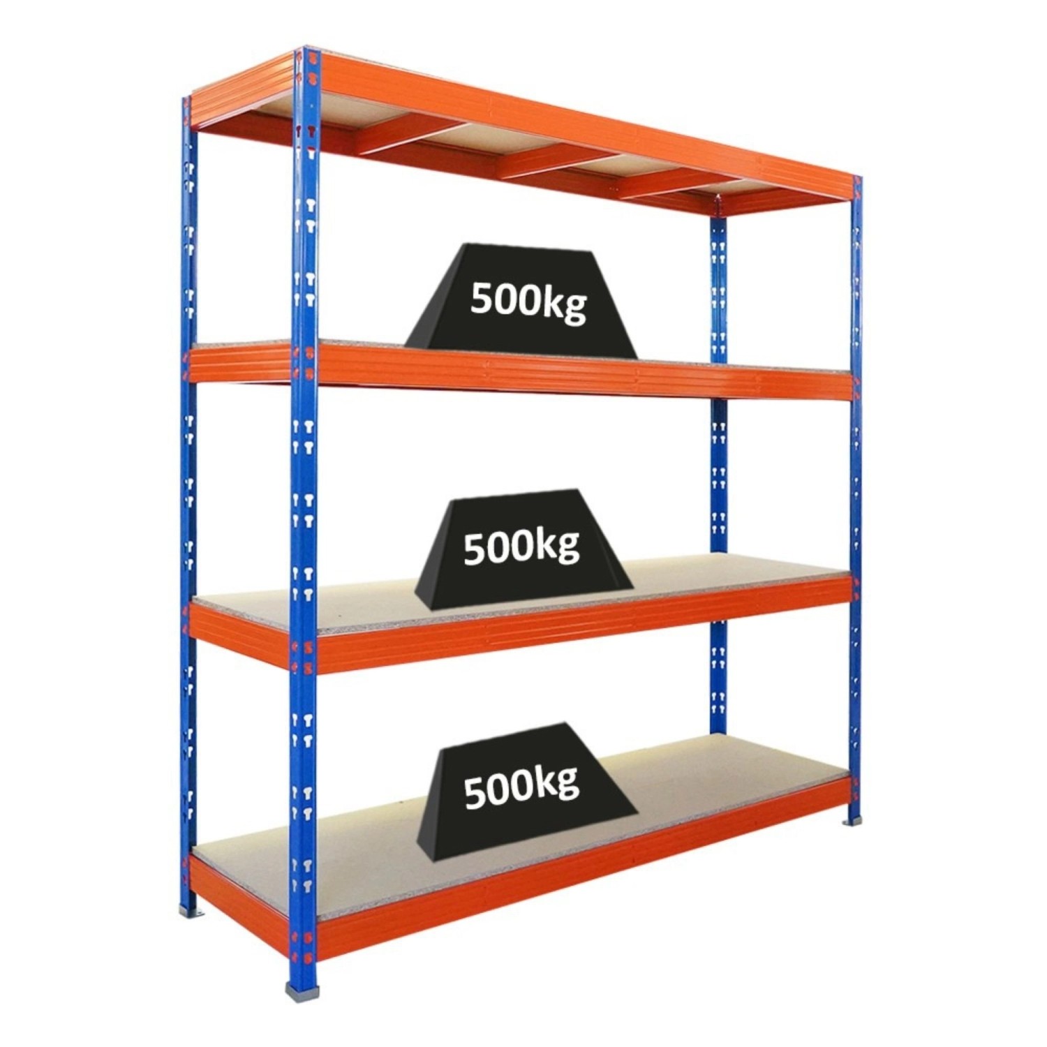 PROREGAL Profi Schwerlastregal Rhino HxBxT 200x200x60cm 4 Spanplatten-Ebene günstig online kaufen