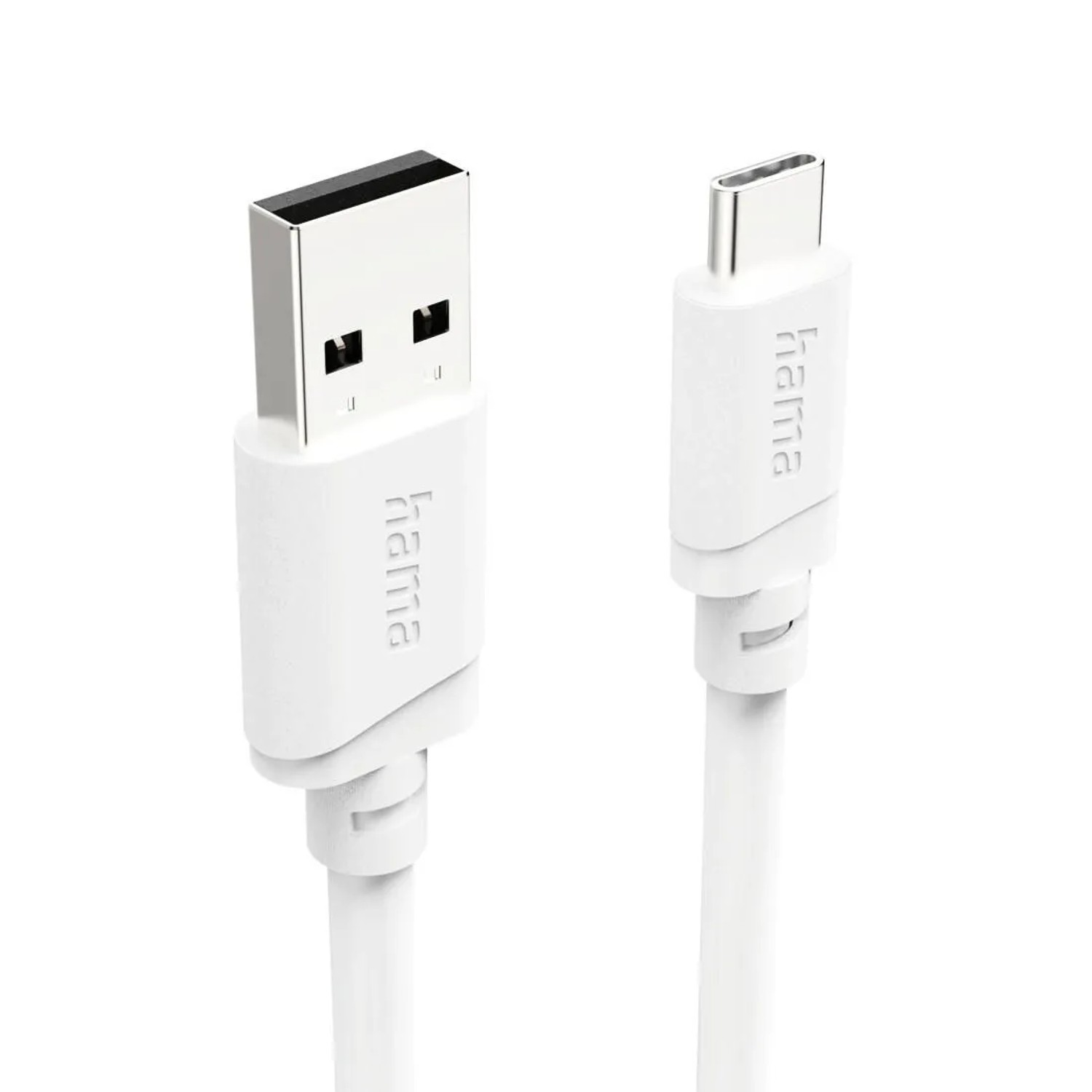 Hama USB-Kabel USB-A-USB-C 2 m Weiß