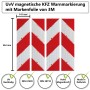 UvV Kfz-Warnmarkierung Magnet 4x564mm & Baustellenfahrzeug 45x15cm 3M 3410_3