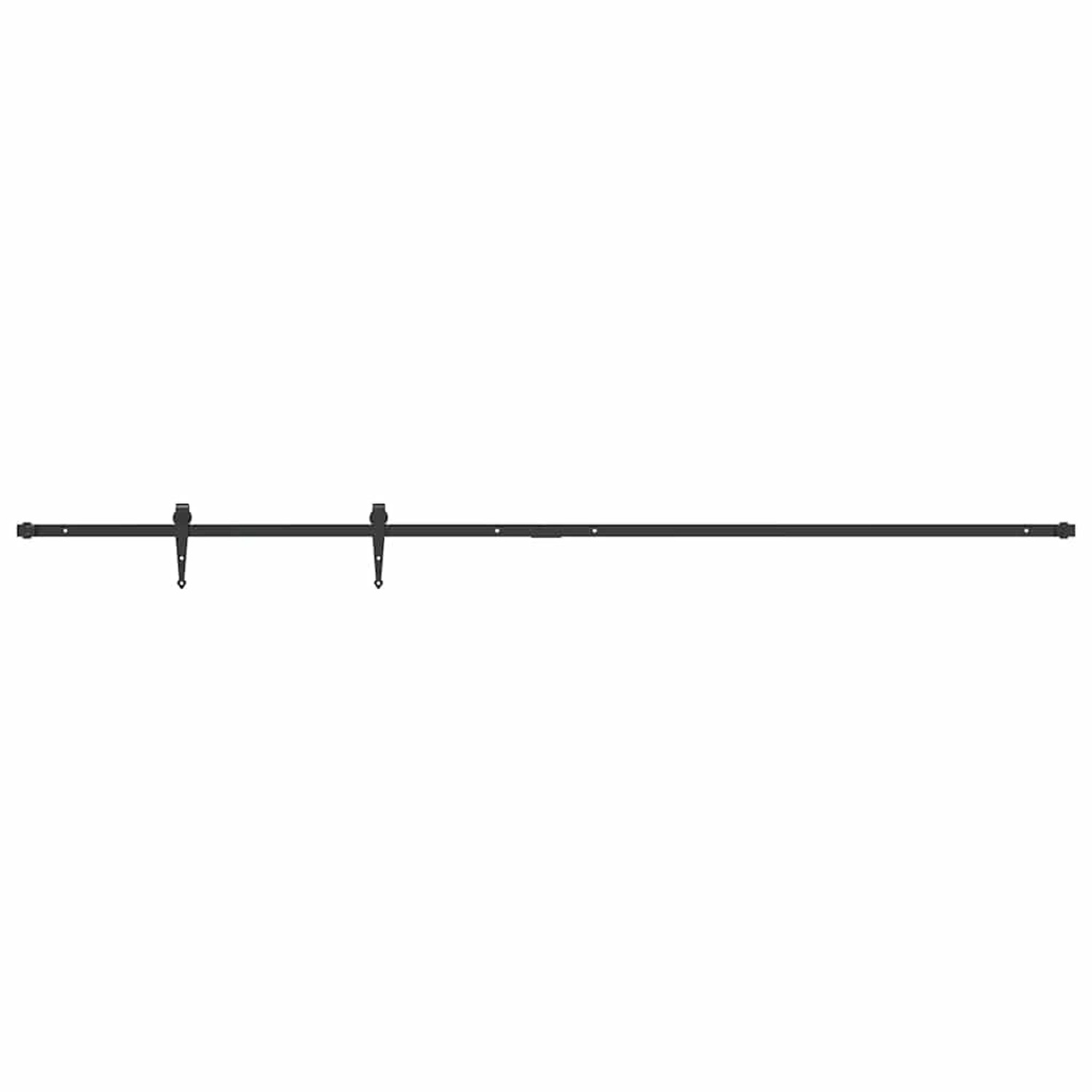 vidaXL Schiebetürbeschlag Set für Schranktüren 213 cm Karbonstahl 4009686 günstig online kaufen