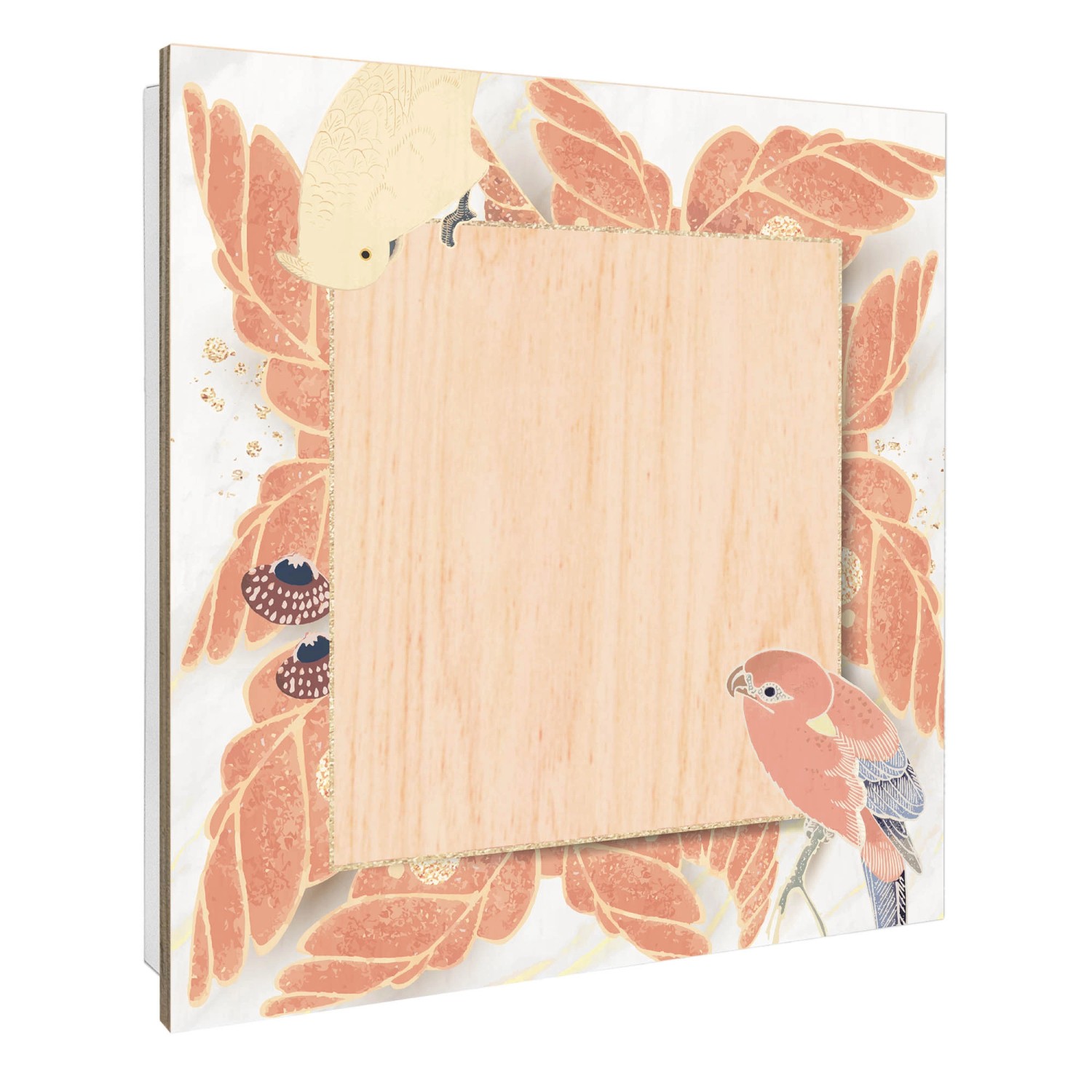 Banjado Großer Schlüsselbox Holz 30x30cm Weiß Scharnier Rechts 50 Haken Sch günstig online kaufen