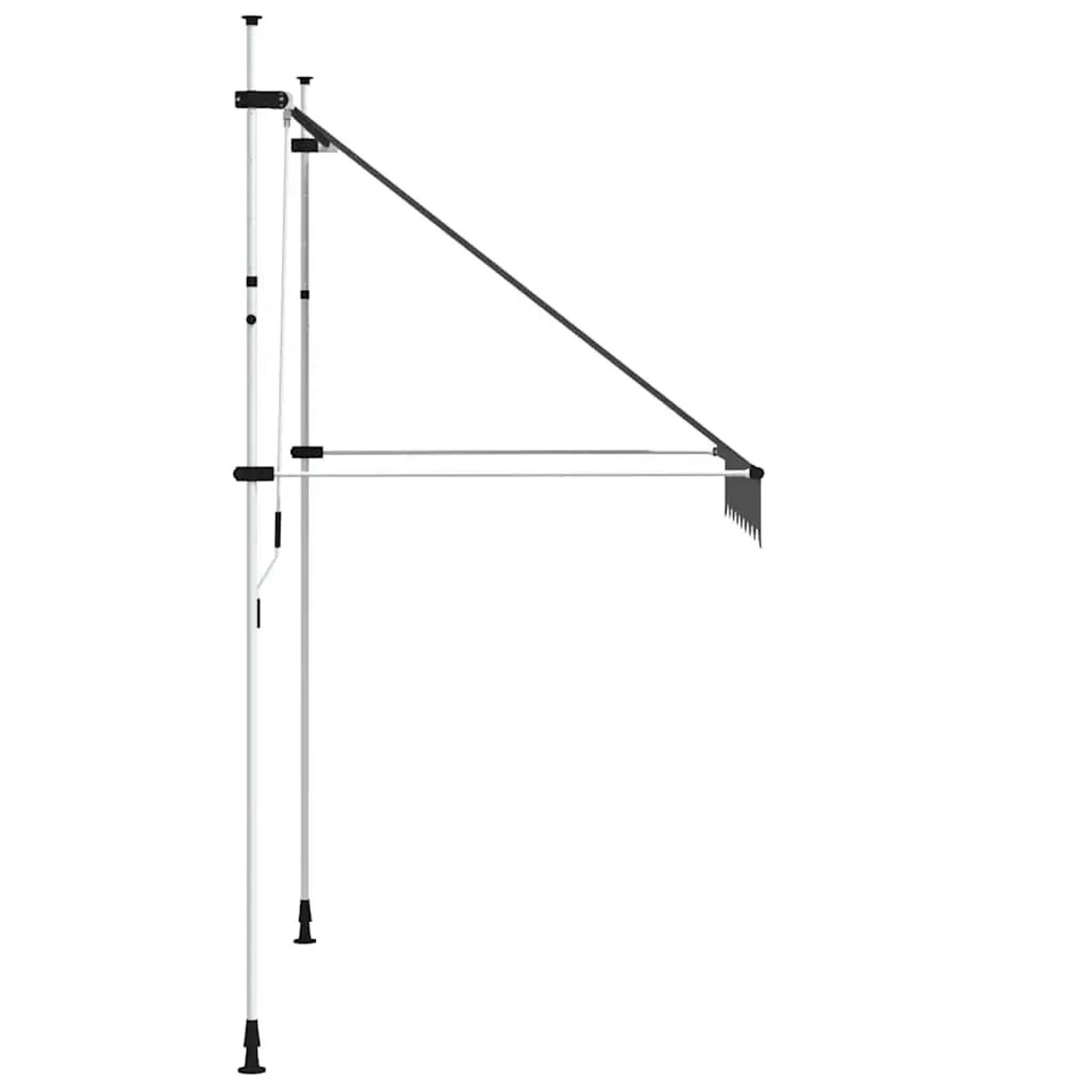 vidaXL Einziehbare Markise Handbetrieben 200 cm Anthrazit 143688_4