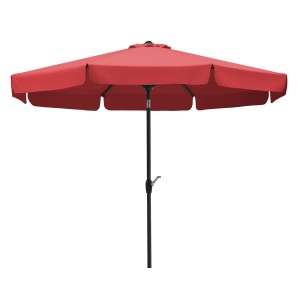 Roter Schneider Marktschirm Orlando, Ø 270 cm mit Knickfunktion, für sonnige Tage im Garten.