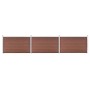 vidaXL Gartenzaun WPC 526x106 cm Braun 3053244