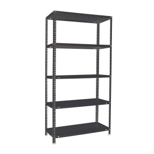 PROREGAL Schraubregal Panda, 180x80x50 cm, anthrazit, mit 5 Fachböden und 100 kg Fachlast.