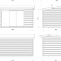 Technische Zeichnung Palmako Gartenhaus Ines Slide Plus, braun, 480x300 cm, mit Schiebetür.