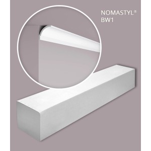 NOEL & MARQUET NMC BW1 Eckleisten Set, 20 m, weiß. Zubehör für Paneele.