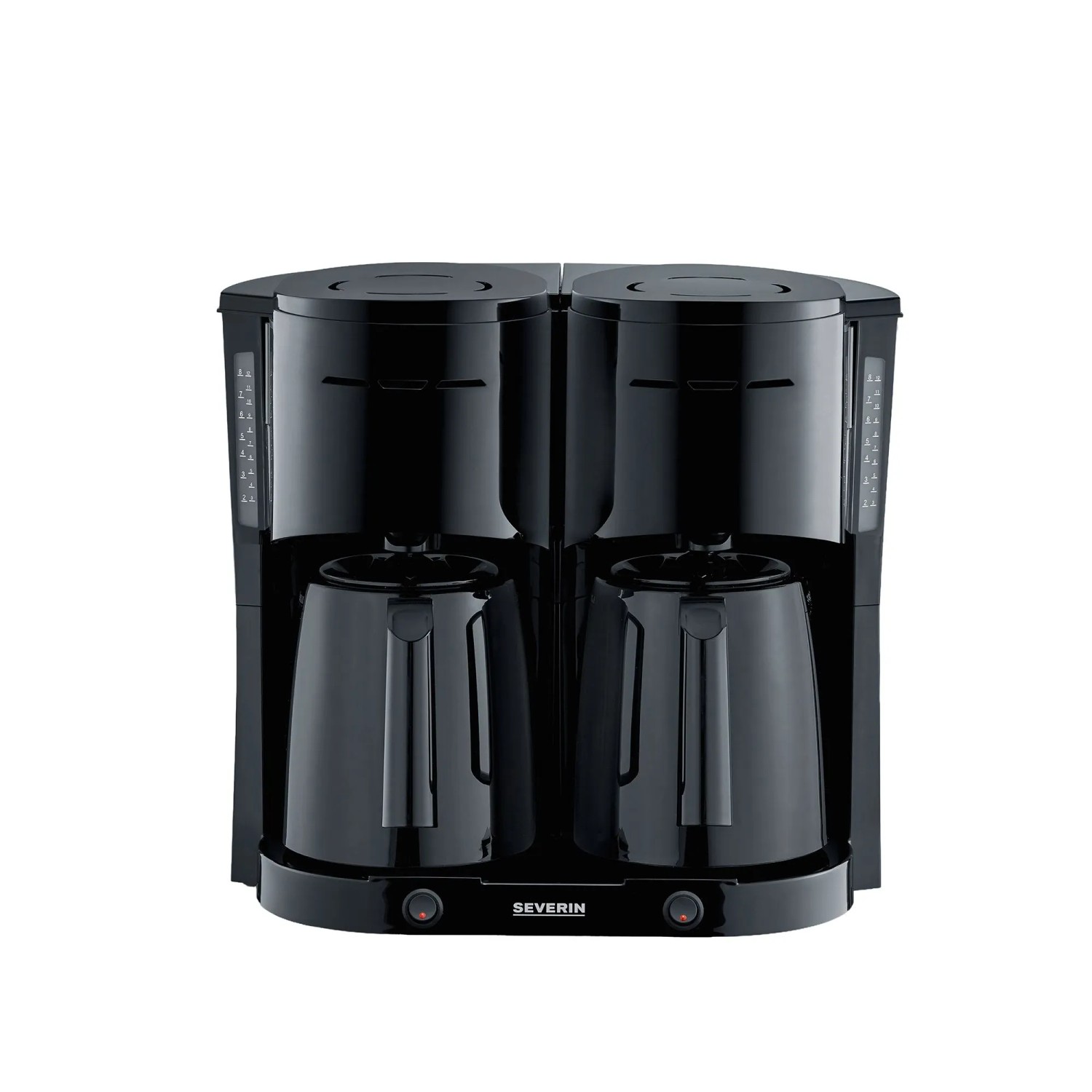 Severin Filterkaffeemaschine KA 9315 Schwarz 2x Thermokanne 16 Tassen