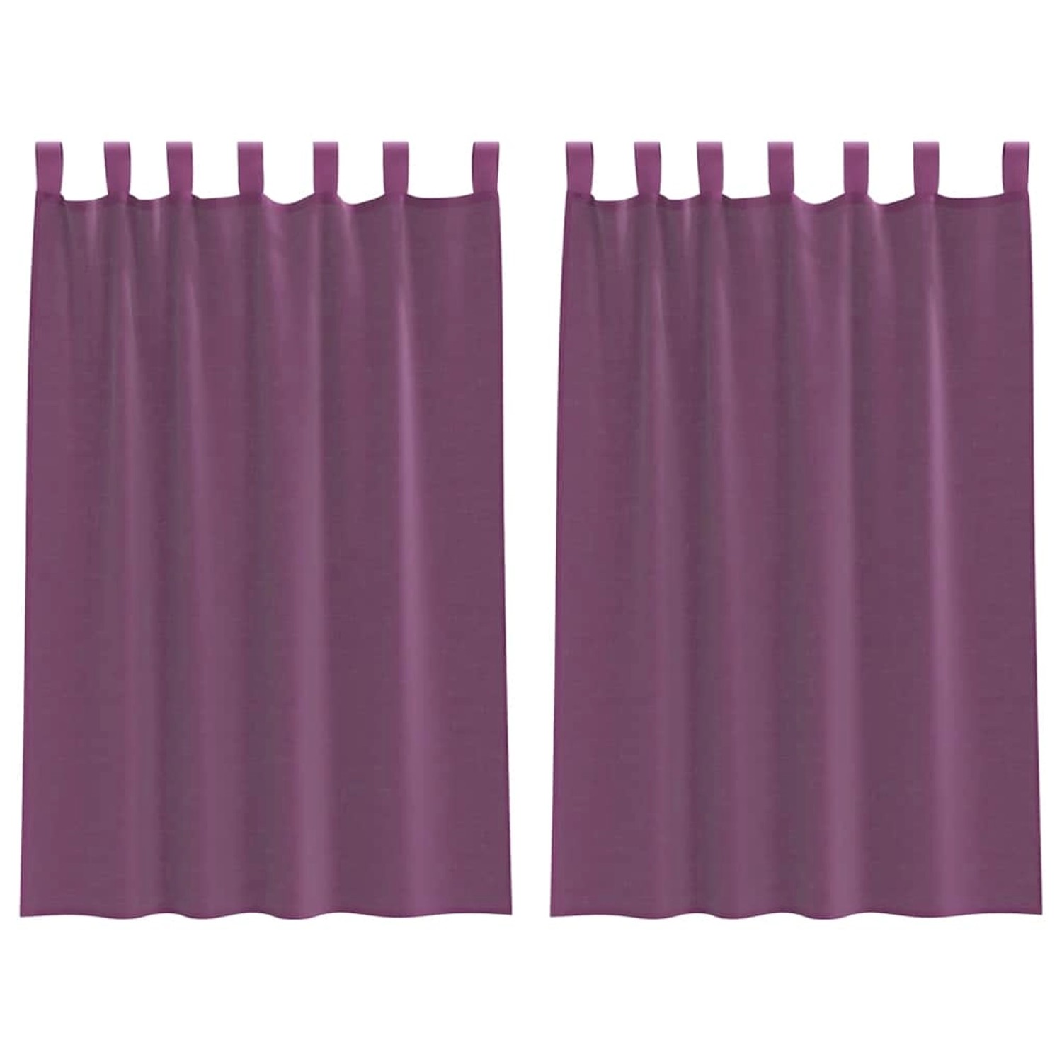 vidaXL Voile Vorhänge mit Schlaufen 2 Stk Violett 140x175 cm 4102292 günstig online kaufen