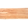 Tischplatte Akazie Natur, 120x60cm, Baumkante, CURT. Massivholz für Esstisch oder Schreibtisch.