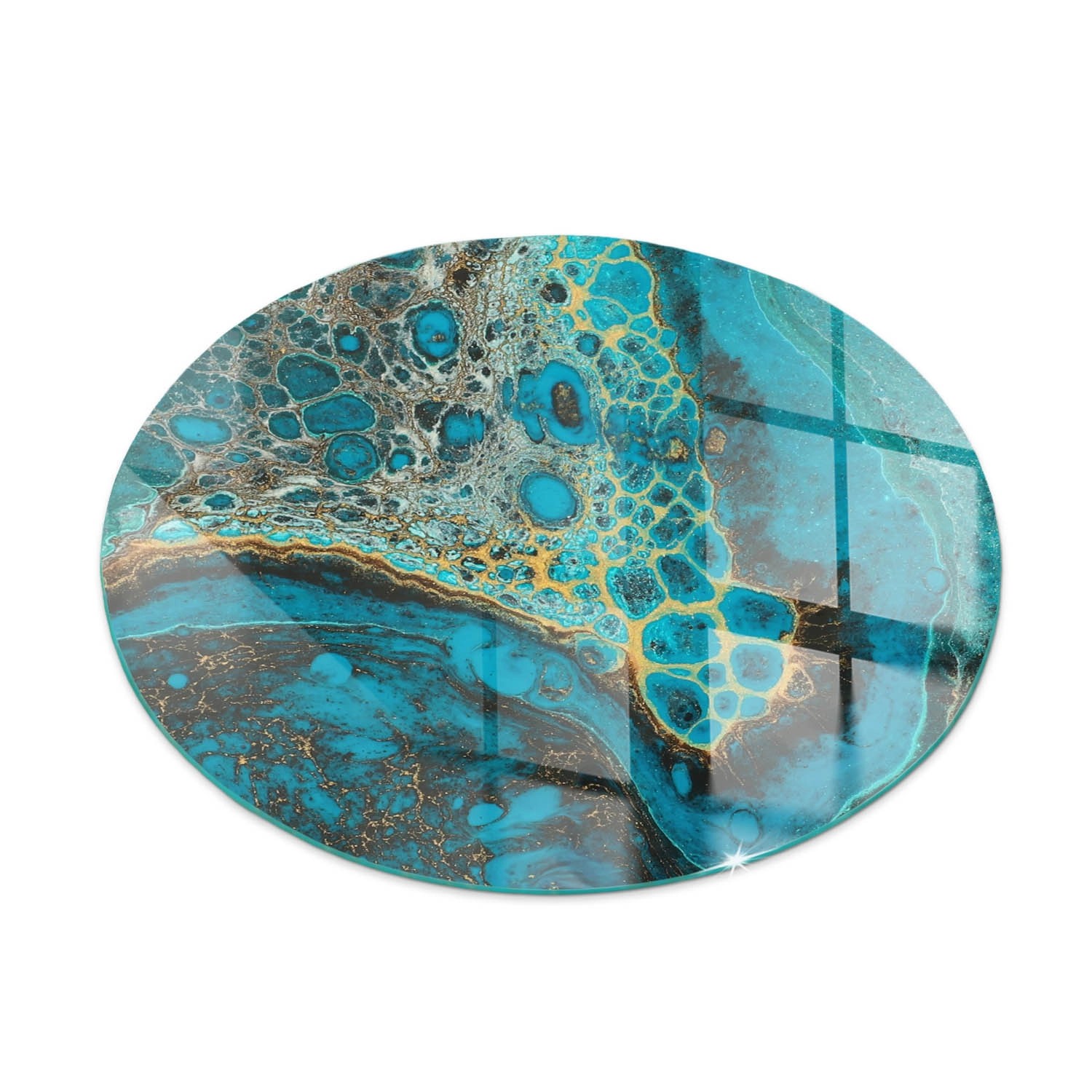 Tulup Glasplatte für Kamin Abstraktes Organisches Muster Glas unter Kamin R günstig online kaufen