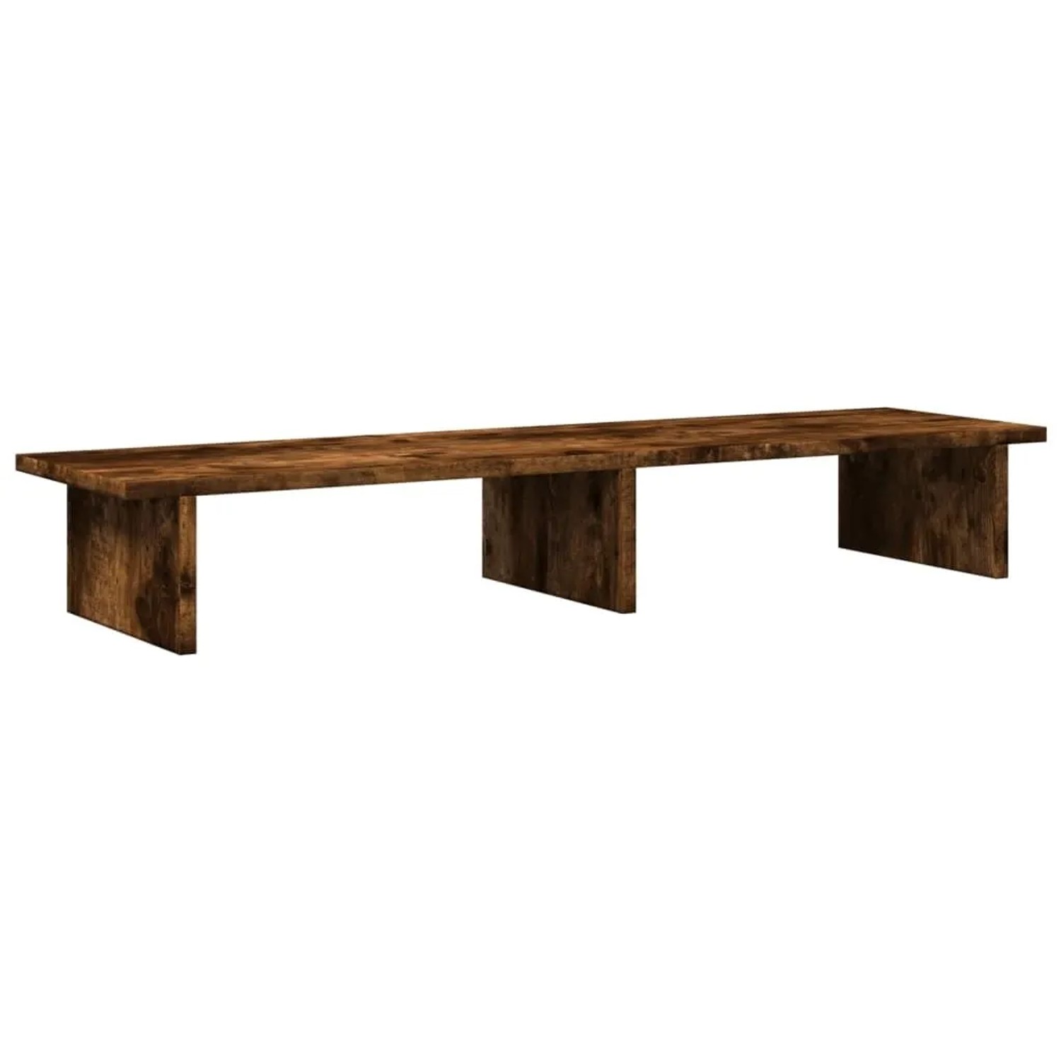 vidaXL Monitorständer Räuchereiche 100x27x15 cm Holzwerkstoff 854710